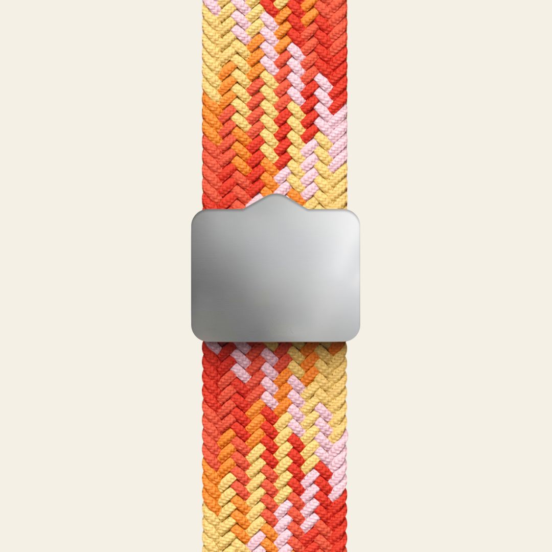 Orange/Yellow Abstract Pattern watch band