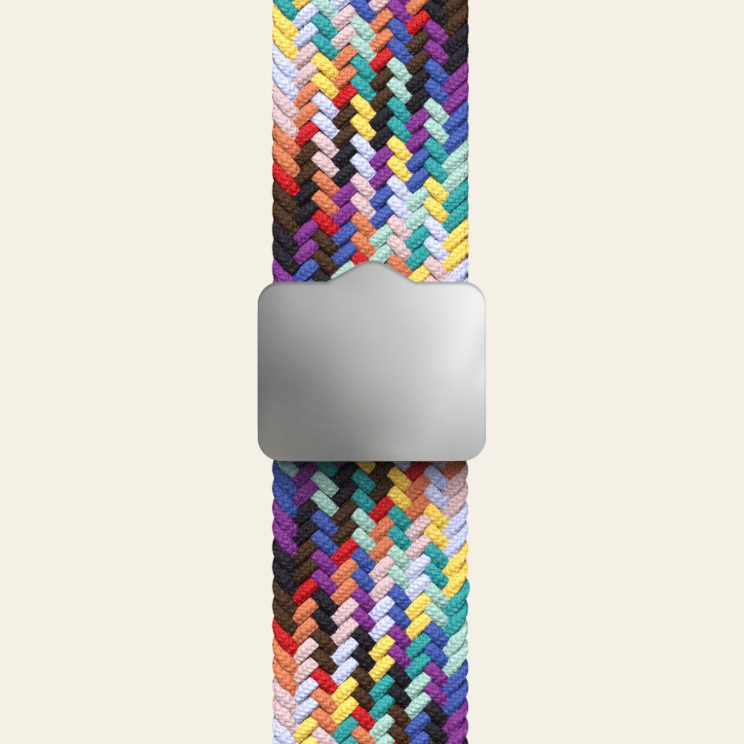 Multicolor/Rainbow Abstract Pattern Watch band