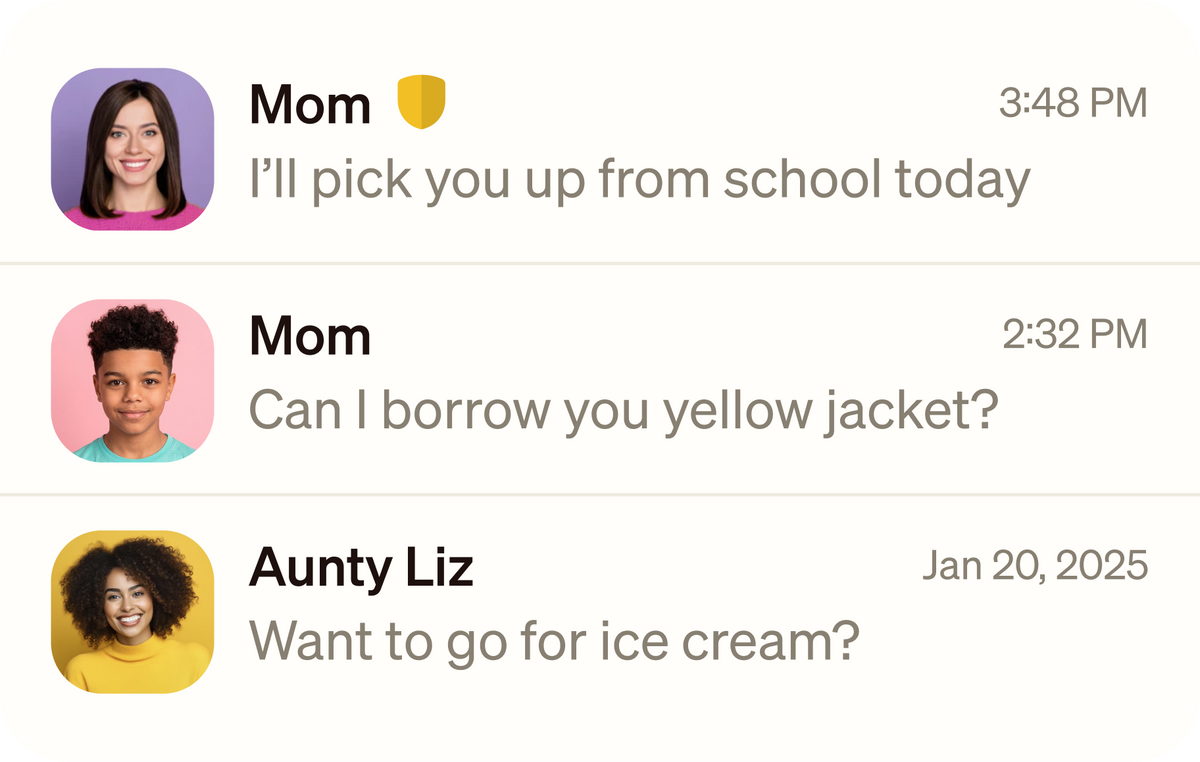 Text message history